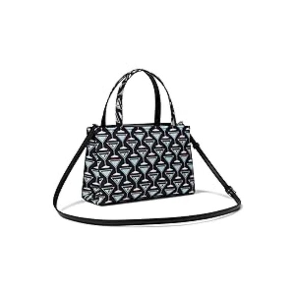 #114 NWT -  Kate Spade New York Sam Icon Martini Printed Fabric Small Tote - Picture 8 of 10